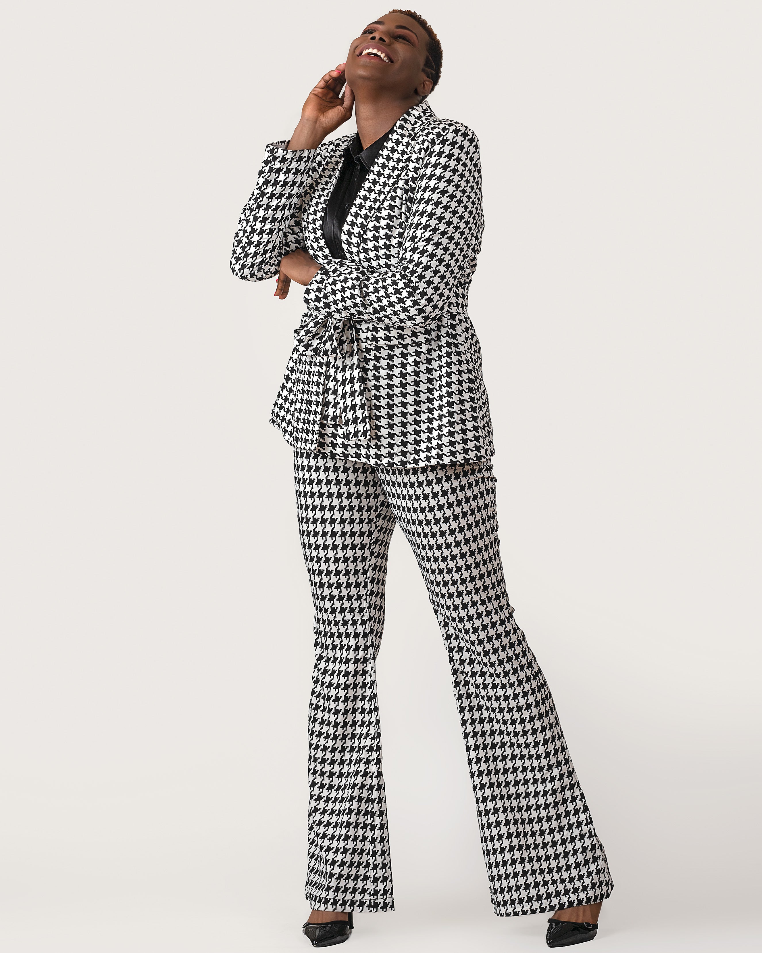 Tall Houndstooth Power Suit Pant – TJL Collection